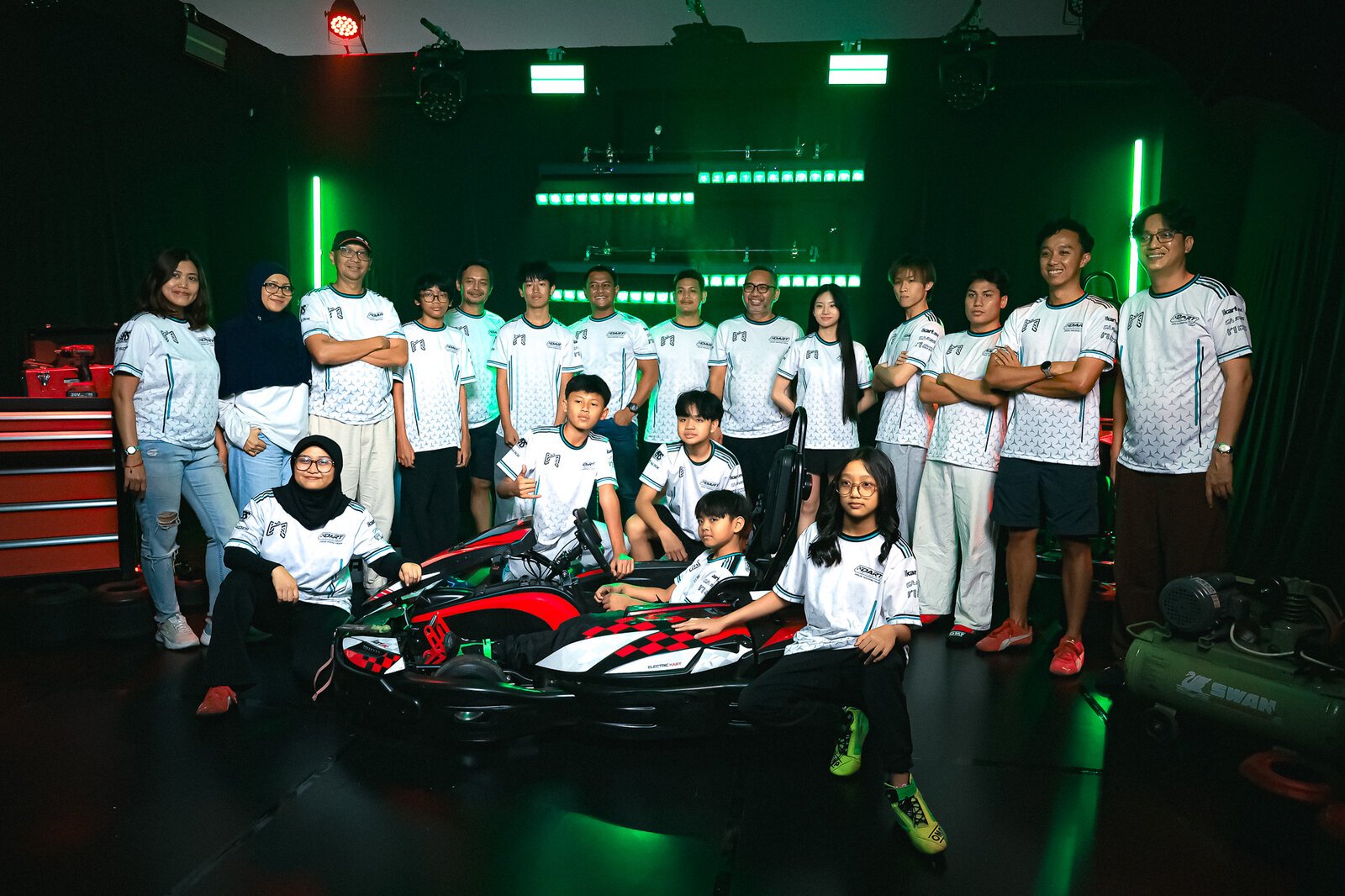 The DART (Dave Racing Team) driver line-up at the team reveal