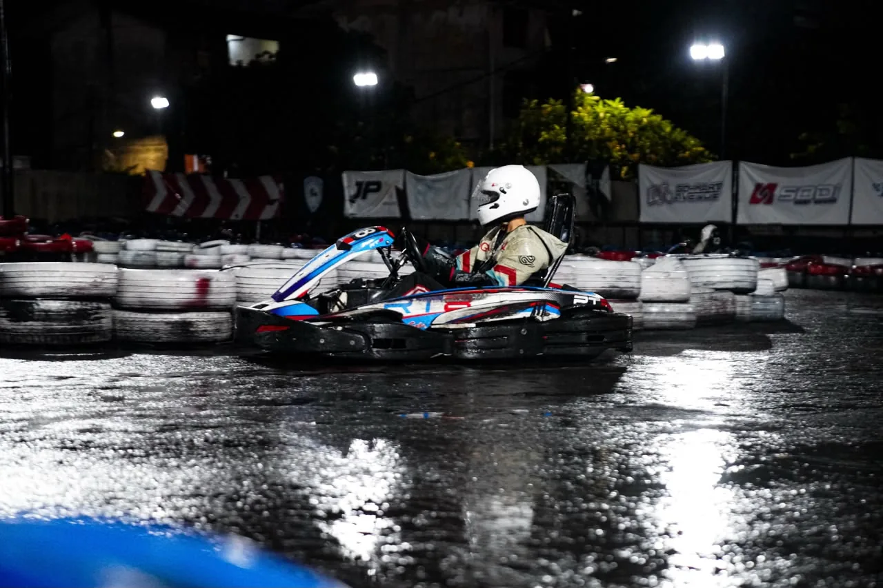 Karts racing at LYL International Karting Circuit